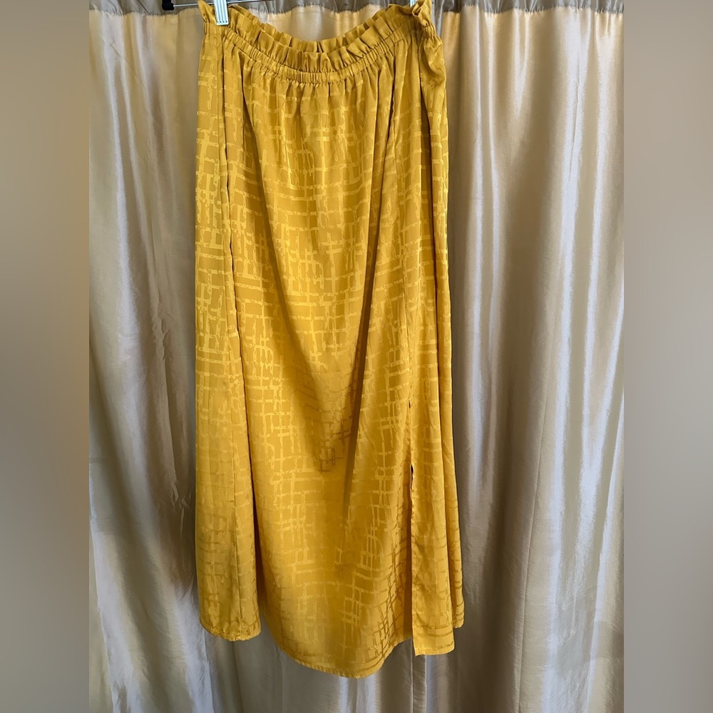 Anthropology Yellow/Gold Skirt